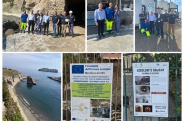 Paolo Gallo al nuovo depuratore di Ventotene